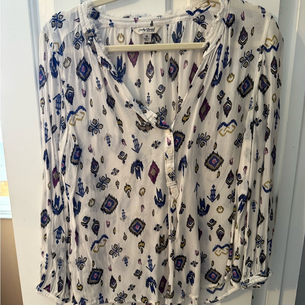 The Lucky Brand Patterned Women's Top - Multicolor